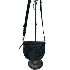 Coach Soho Black Jacquard Pleated Crossbody
Coach emblem is not attached